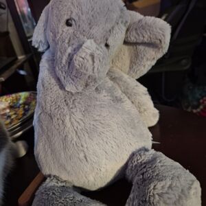 Gray Plush Elephant Toy